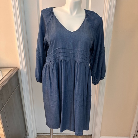 Cato Dresses & Skirts - Cato. Chambray dress. Size 14/16. Denim dress. Long sleeve dress. Casual dress.